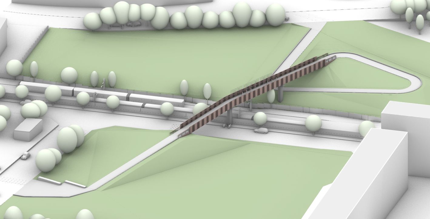 Imatge de la notícia: L’Ajuntament acorda modificar el projecte de la passarel·la de vianants que connectarà l’esplanada i el Parc Central